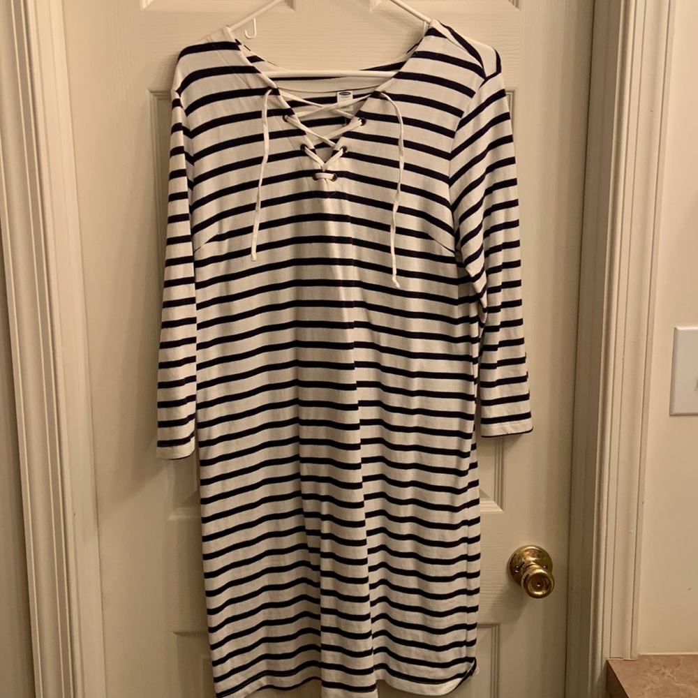 NWOT! Nautical stripe Old Navy dress, size L
